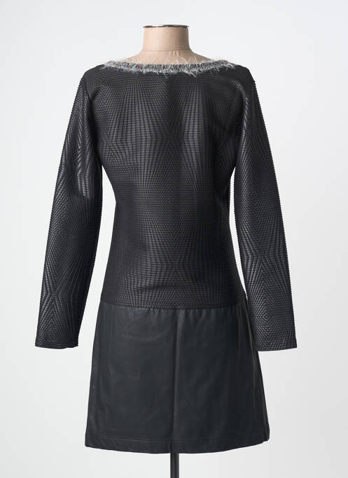 Robe courte manches longues manches longues noir LOLESFILLES femme