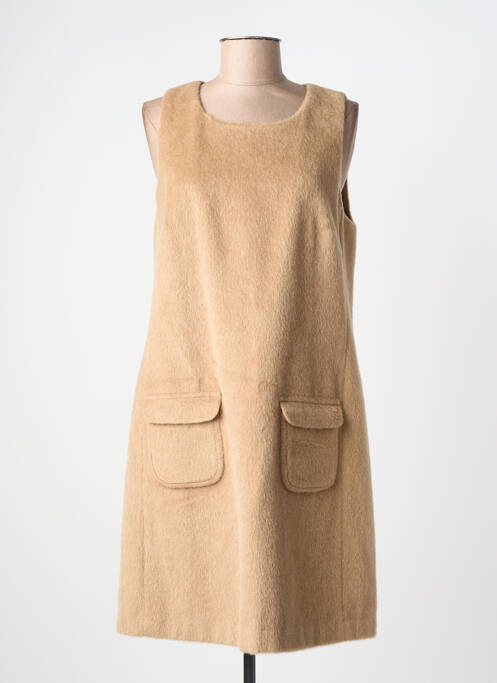 Robe mi-longue sans manche sans manche marron RIVER WOODS femme