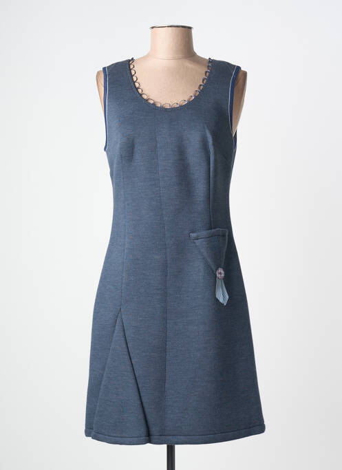 Robe courte sans manche sans manche bleu LOLESFILLES femme