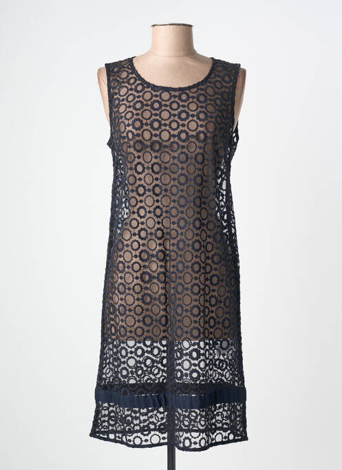 Robe mi-longue sans manche sans manche bleu LA FEE MARABOUTEE femme