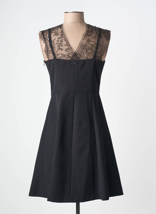 Robe courte sans manche sans manche noir ONE STEP femme