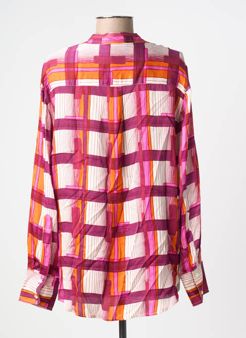 Blouse poignets boutonnés avec fente manches longues violet BELLA JONES femme