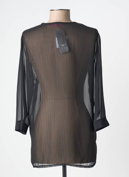 Blouse légère et transparente manches 3/4 noir MA PETITE FIANCEE femme