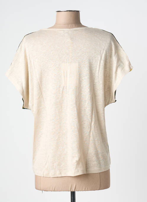 T-shirt coupe droite manches courtes vert LA FEE MARABOUTEE femme
