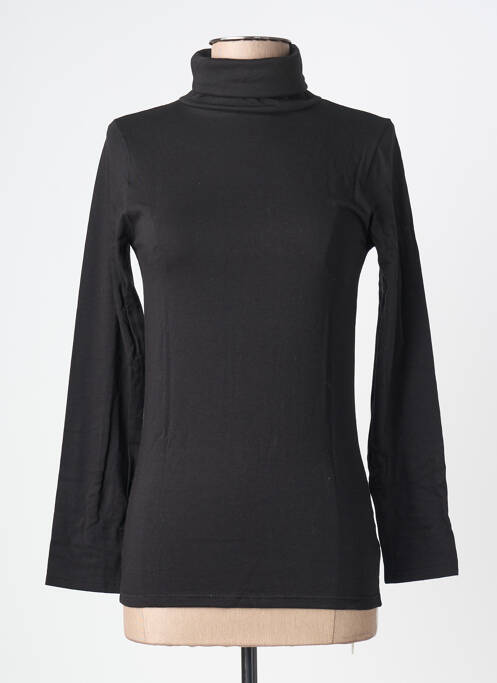 Top tissage jersey manches longues noir LEMAHIEU femme