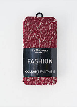 Collants stretch rouge LE BOURGET femme