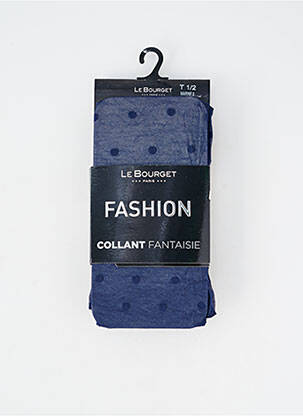 Collants imprimé pois bleu LE BOURGET femme