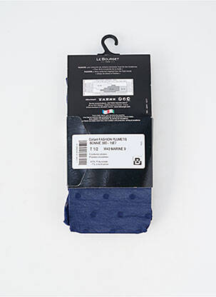 Collants imprimé pois bleu LE BOURGET femme