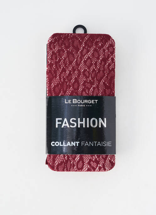 Collants stretch rouge LE BOURGET femme
