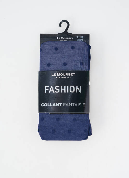 Collants imprimé pois bleu LE BOURGET femme