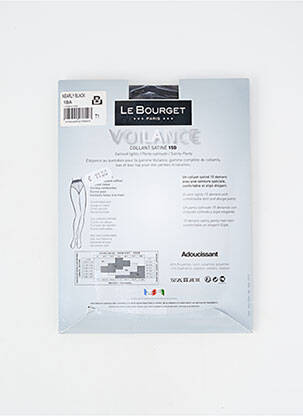 Collants légère et transparente noir LE BOURGET femme