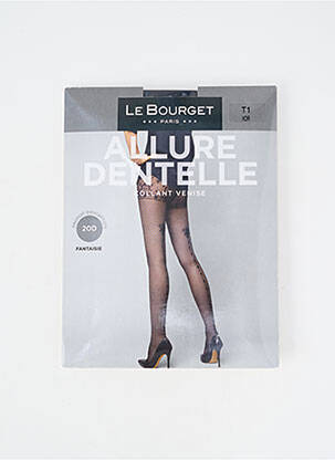 Collants stretch noir LE BOURGET femme