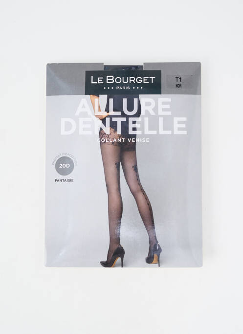Collants stretch noir LE BOURGET femme