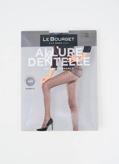 Collants imprimé pois noir LE BOURGET femme