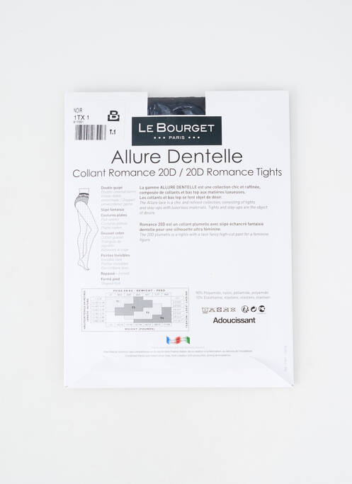 Collants imprimé pois noir LE BOURGET femme