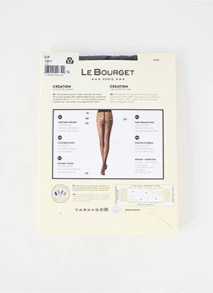 Collants stretch noir LE BOURGET femme
