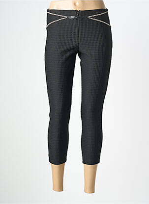 Pantalon 7/8 taille haute taille haute noir LOLESFILLES femme