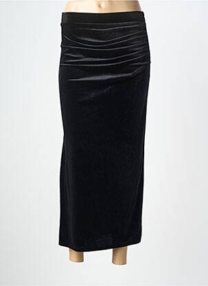 Jupe mi-longue stretch noir AN' GE femme