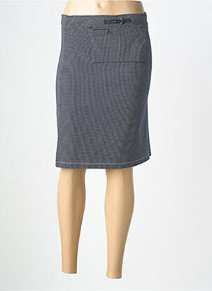 Jupe mi-longue stretch bleu LO! LES FILLES femme
