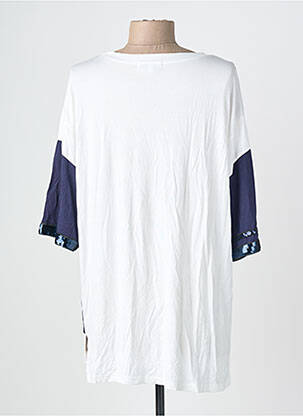 T-shirt stretch manches courtes bleu MARINA V femme