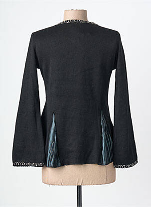 Pull coupe cintrée manches longues noir LO! LES FILLES femme