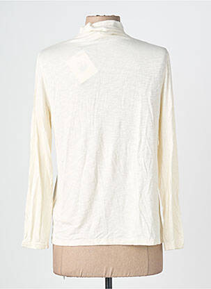 Sous-pull stretch manches longues beige AN' GE femme