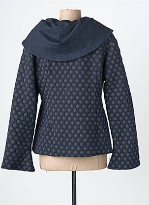 Veste casual col rond bleu LO! LES FILLES femme
