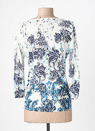 Gilet manches longues manches 3/4 bleu LEO & UGO femme