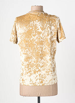 Top stretch manches courtes beige AN' GE femme