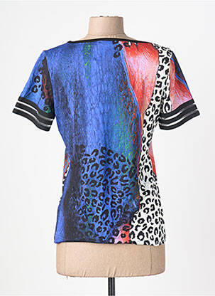 T-shirt stretch manches courtes bleu FILIPINE LAHOYA femme