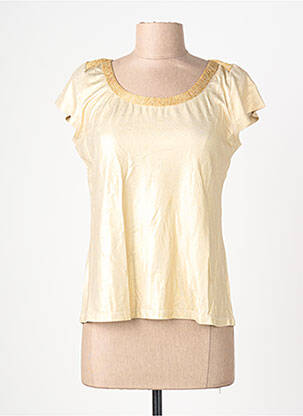 T-shirt stretch manches courtes or LOLESFILLES femme
