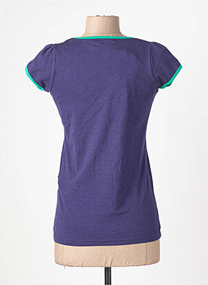 T-shirt sérigraphie avec strass manches courtes violet ROSALITA MC GEE femme