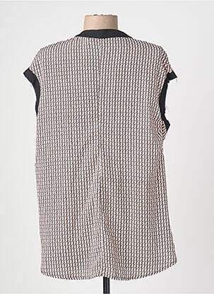 Chemisier tissage crêpe manches courtes noir JANE WOOD femme