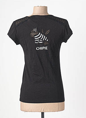 T-shirt stretch manches courtes noir CHIPIE femme