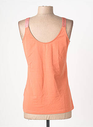 Top stretch sans manche orange SUMMUM femme
