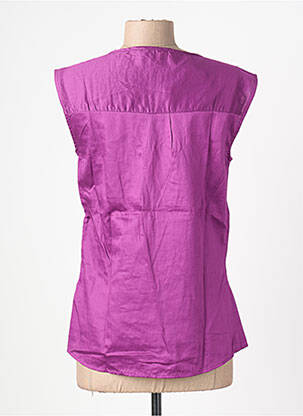 Top stretch sans manche violet ROSALITA MC GEE femme
