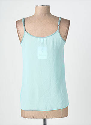 Top coupe fluide fines bretelles bleu ODEMAI femme
