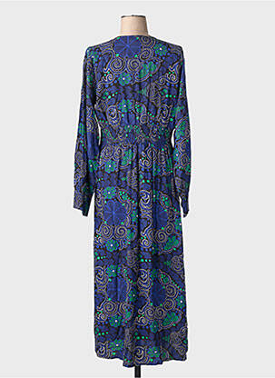 Robe longue manches longues manches longues bleu AN' GE femme