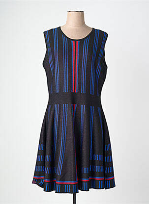Robe mi-longue sans manche sans manche noir LEO & UGO femme