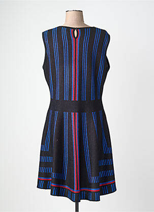 Robe mi-longue sans manche sans manche noir LEO & UGO femme