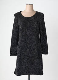 Robe mi-longue manches longues manches longues noir LO! LES FILLES femme