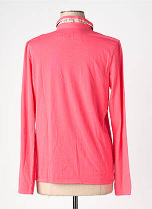 Polo stretch manches longues rose HARRIS WILSON femme