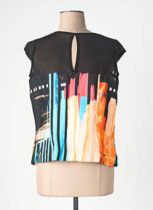 Top stretch manches courtes noir FILIPINE LAHOYA femme