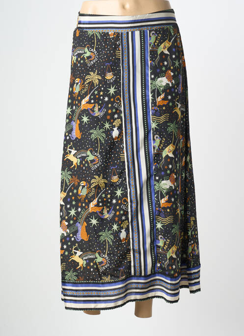 Jupe mi-longue taille normale noir AN' GE femme