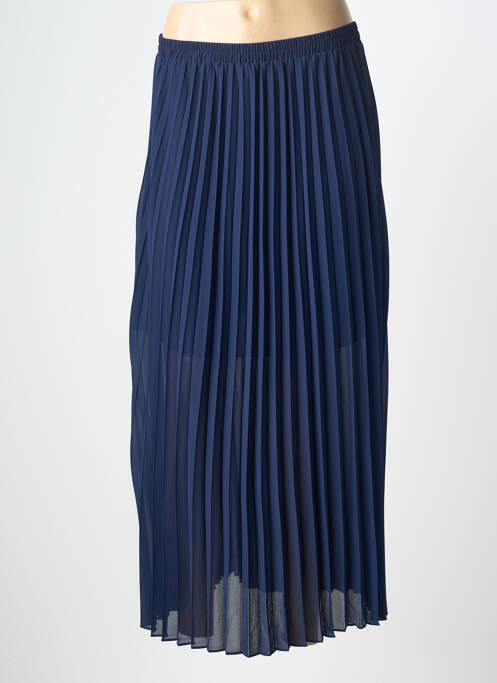 Jupe longue doublure bleu AN' GE femme