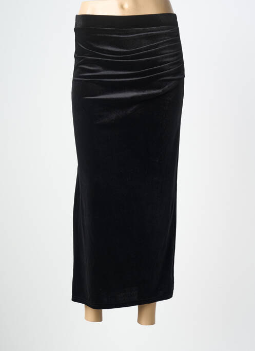 Jupe mi-longue stretch noir AN' GE femme