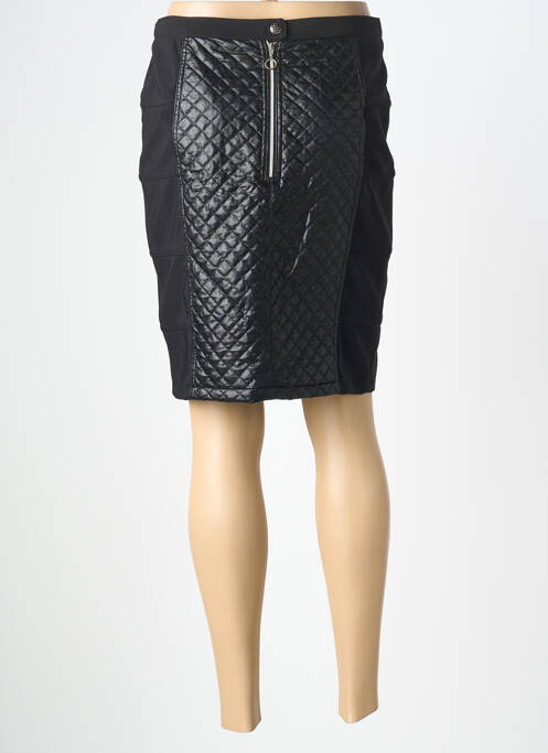 Jupe mi-longue stretch noir LOLESFILLES femme