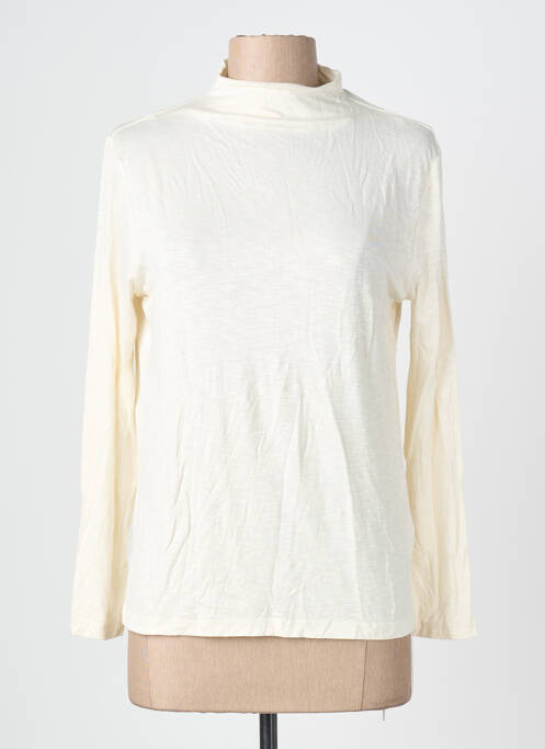 Sous-pull stretch manches longues beige AN' GE femme