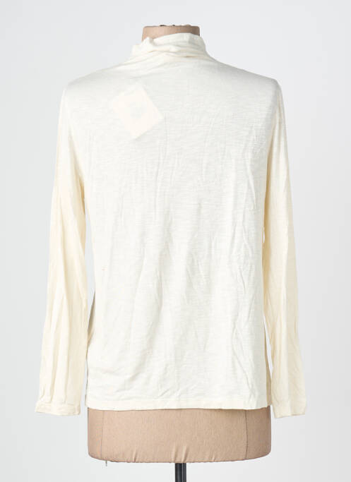 Sous-pull stretch manches longues beige AN' GE femme