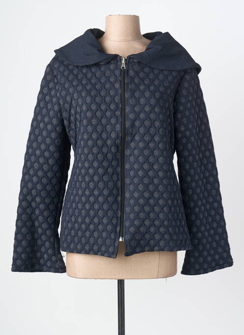Veste casual col rond bleu LOLESFILLES femme